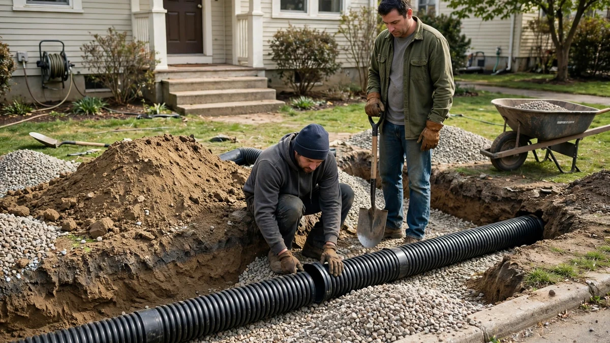 Traditional Sewer Line Replacement in Maine